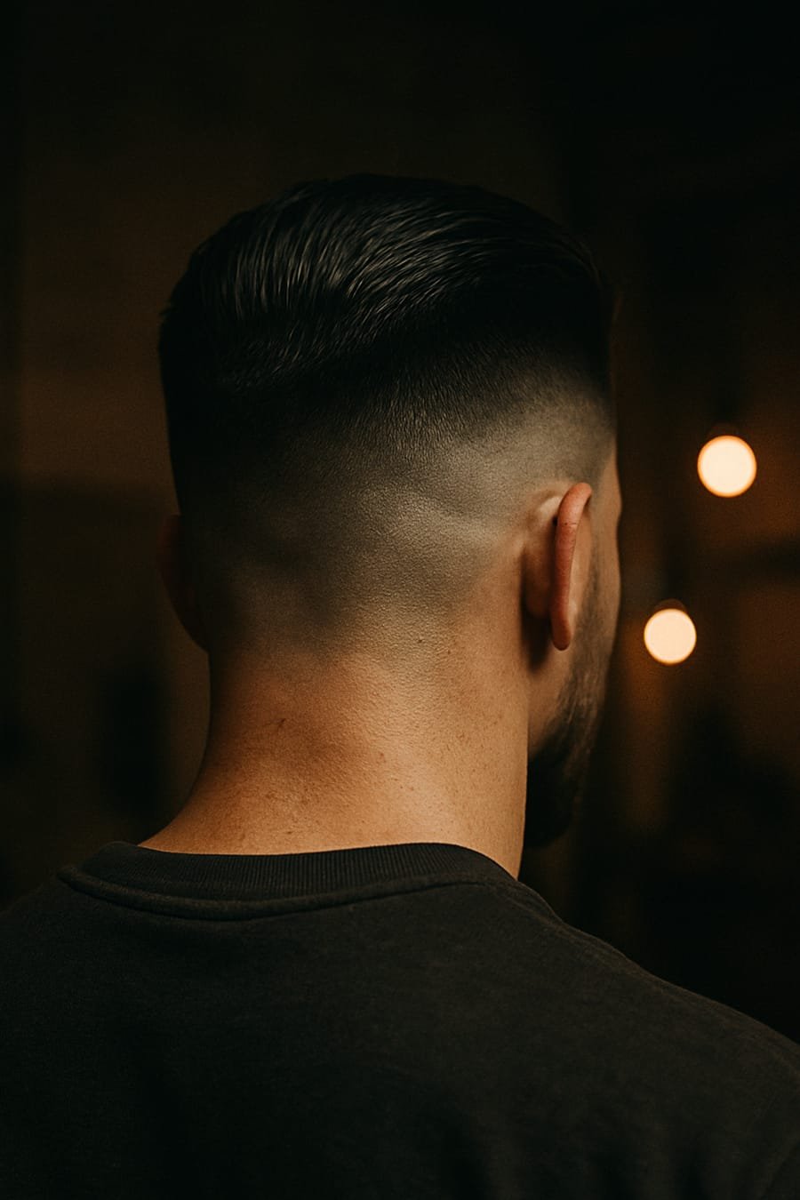 Fresh skin fade result — AI-generated placeholder, not a real photo